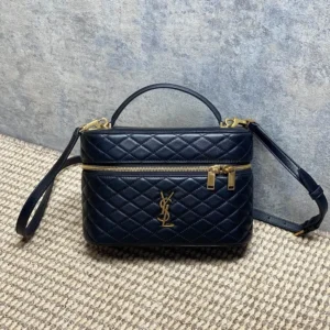 Saint Laurent YSL Women Gaby Large Vanity Bag In Lambskin-Black 8515721E
