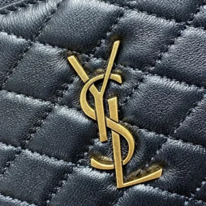 Saint Laurent YSL Women Gaby Large Vanity Bag In Lambskin-Black 8515721E