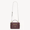 Saint Laurent YSL Women Gaby Large Vanity Bag In Lambskin-Maroon 8515721E