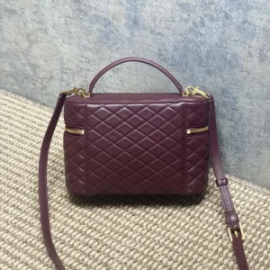 Saint Laurent YSL Women Gaby Large Vanity Bag In Lambskin-Maroon 8515721E
