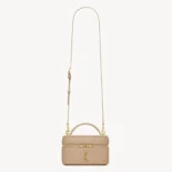 Saint Laurent YSL Women Gaby Vanity Bag In Lambskin-Beige