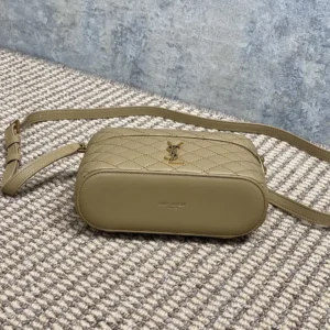 Saint Laurent YSL Women Gaby Vanity Bag In Lambskin-Beige
