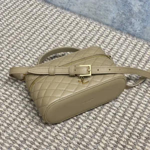 Saint Laurent YSL Women Gaby Vanity Bag In Lambskin-Beige