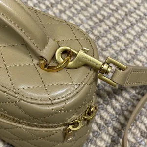 Saint Laurent YSL Women Gaby Vanity Bag In Lambskin-Beige