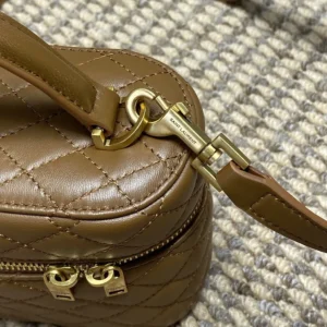 Saint Laurent YSL Women Gaby Vanity Bag In Lambskin-Brown