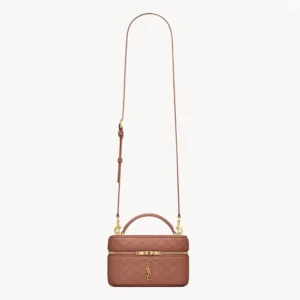 Saint Laurent YSL Women Gaby Vanity Bag In Lambskin-Pink