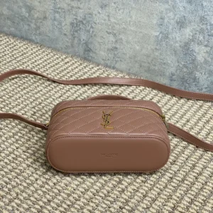 Saint Laurent YSL Women Gaby Vanity Bag In Lambskin-Pink