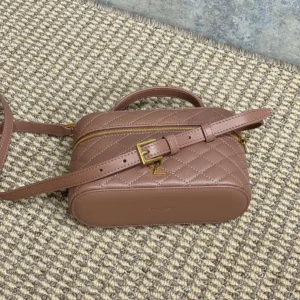 Saint Laurent YSL Women Gaby Vanity Bag In Lambskin-Pink