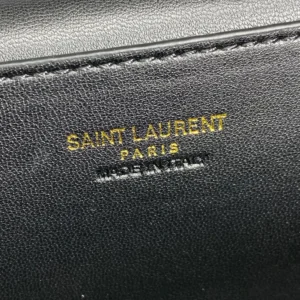 Saint Laurent YSL Women Gaby Vanity Bag In Lambskin-White
