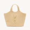 Saint Laurent YSL Women Icare In Shearling-White 698651AAFTG2910