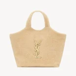 Saint Laurent YSL Women Icare In Shearling-White 698651AAFTG2910