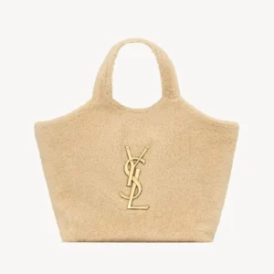 Saint Laurent YSL Women Icare In Shearling-White 698651AAFTG2910