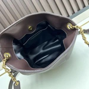 Saint Laurent YSL Women Jamie Mini Shoulder Pouch In Lambskin-Maroon