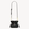 Saint Laurent YSL Women Jamie Mini Shoulder Pouch in Lambskin-Black 859174AAB321000