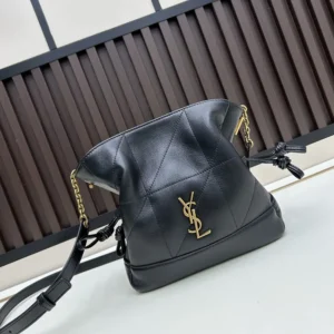 Saint Laurent YSL Women Jamie Mini Shoulder Pouch in Lambskin-Black 859174AAB321000