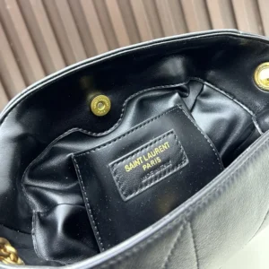 Saint Laurent YSL Women Jamie Mini Shoulder Pouch in Lambskin-Black 859174AAB321000