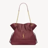 Saint Laurent YSL Women Jamie Shopping In Lambskin-Red 809824A