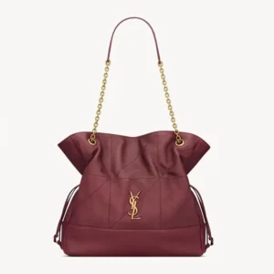 Saint Laurent YSL Women Jamie Shopping In Lambskin-Red 809824A