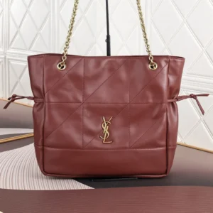 Saint Laurent YSL Women Jamie Shopping In Lambskin-Red 809824A