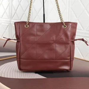 Saint Laurent YSL Women Jamie Shopping In Lambskin-Red 809824A
