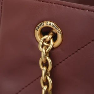Saint Laurent YSL Women Jamie Shopping In Lambskin-Red 809824A