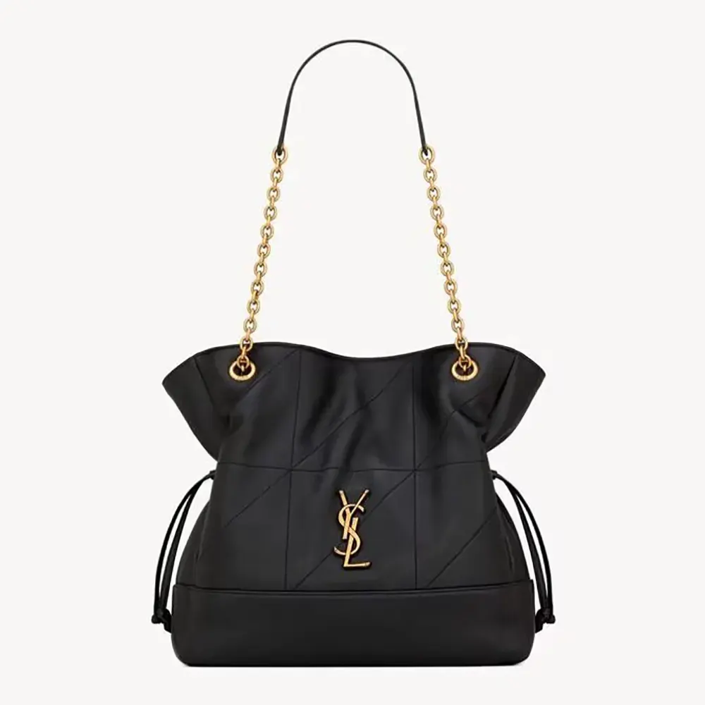 Saint Laurent YSL Women Jamie Shopping Small in Lambskin-Black 833948AAB321000