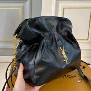 Saint Laurent YSL Women Jamie Shopping Small in Lambskin-Black 833948AAB321000