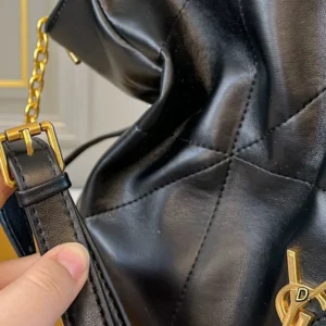 Saint Laurent YSL Women Jamie Shopping Small in Lambskin-Black 833948AAB321000