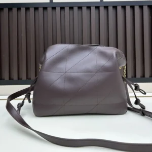 Saint Laurent YSL Women Jamie Shoulder Pouch In Lambskin-Maroon