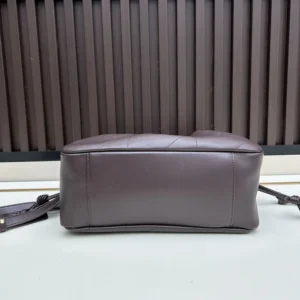 Saint Laurent YSL Women Jamie Shoulder Pouch In Lambskin-Maroon