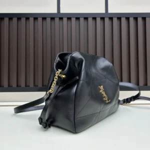 Saint Laurent YSL Women Jamie Shoulder Pouch in Lambskin-Black