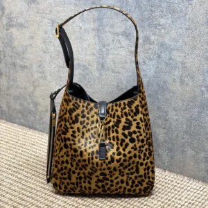 Saint Laurent YSL Women Le 5 À 7 Supple Small In Pony Hair Leather