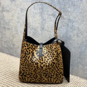 Saint Laurent YSL Women Le 5 À 7 Supple Small In Pony Hair Leather