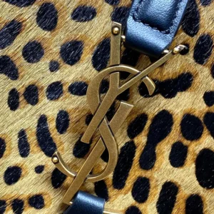 Saint Laurent YSL Women Le 5 À 7 Supple Small In Pony Hair Leather