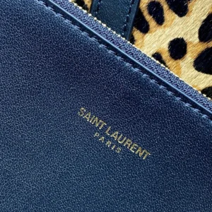 Saint Laurent YSL Women Le 5 À 7 Supple Small In Pony Hair Leather