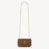 Saint Laurent YSL Women Loulou Mini In Suede-Brown 8606281U