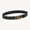 Chloe Women The Iconic Belt in Calfskin-Black CH26SBB15PR4001