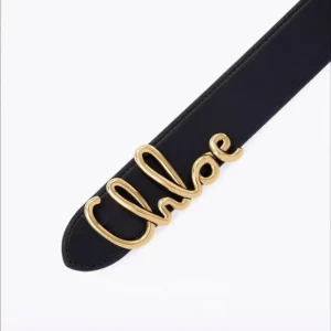 Chloe Women The Iconic Belt in Calfskin-Black CH26SBB15PR4001