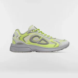 Dior Unisex B30 Countdown Tech Sneaker White Semi-Transparent N3O Nylon 3SN342ABF