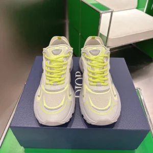 Dior Unisex B30 Countdown Tech Sneaker White Semi-Transparent N3O Nylon 3SN342ABF