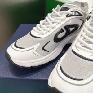 Dior Unisex B30 Countdown Tech Sneaker White Semi-Transparent N3O Nylon 3SN342ABFH014