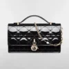 Dior Women My Dior Mini Bag Black Patent Cannage Calfskin S0980OVRB