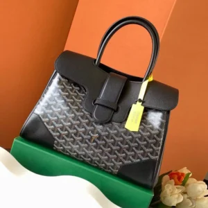 Goyard Women Saïgon Tote Bag-Black SAIGOCMMLTY01CL01P