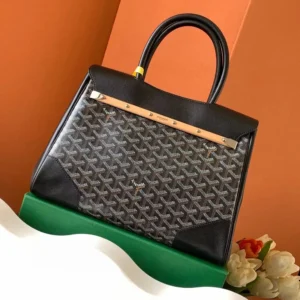 Goyard Women Saïgon Tote Bag-Black SAIGOCMMLTY01CL01P