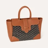 Goyard Women Saïgon Tote Bag-Brown SAIGOCMMLTY01CL03P