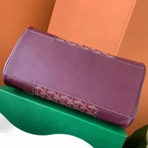 Goyard Women Saïgon Tote Bag-Burgundy SAIGOCMMLTY33CL33P