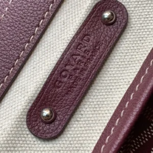 Goyard Women Saïgon Tote Bag-Burgundy SAIGOCMMLTY33CL33P