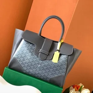 Goyard Women Saïgon Tote Bag-Grey SAIGOCMMLTY51CL51P