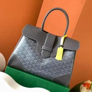 Goyard Women Saïgon Tote Bag-Grey SAIGOCMMLTY51CL51P