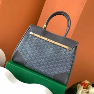 Goyard Women Saïgon Tote Bag-Grey SAIGOCMMLTY51CL51P
